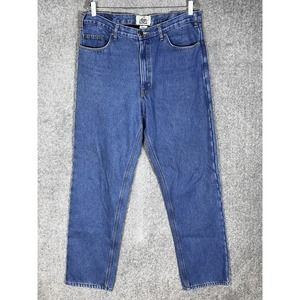 Old Mill Fleece Lined Jeans‎ Mens Size 36x34 Blue Denim Straight Leg Pockets